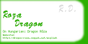 roza dragon business card